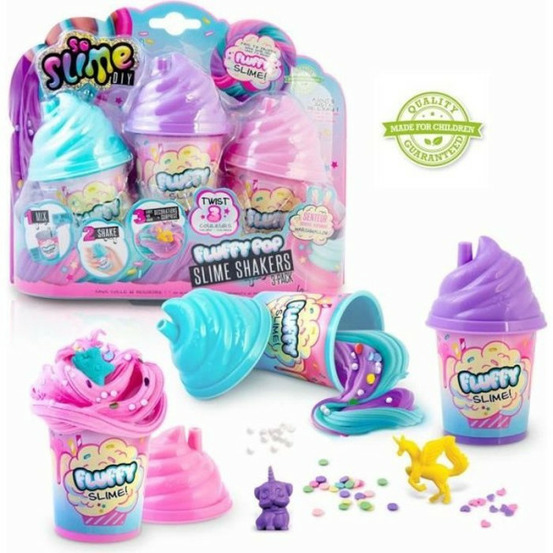 So diy so slime fluffy - lot de 3 slime shakers fluffy parfumés - découvre une nouvelle texture de slime ! - ssc 101 - 6 ans e