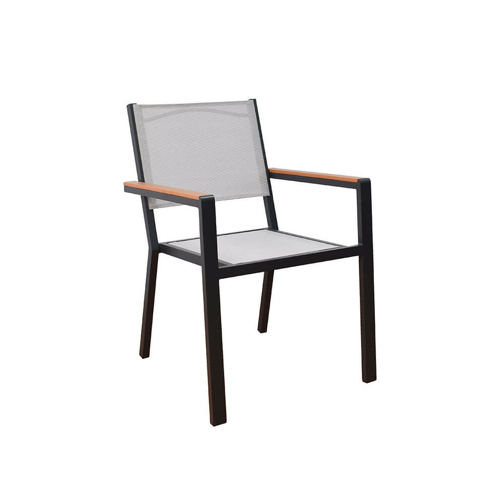 Home deluxe chaise de jardin empilable sedia - 3 pièces | chaise empilable, chaise de balcon, chaise de terrasse