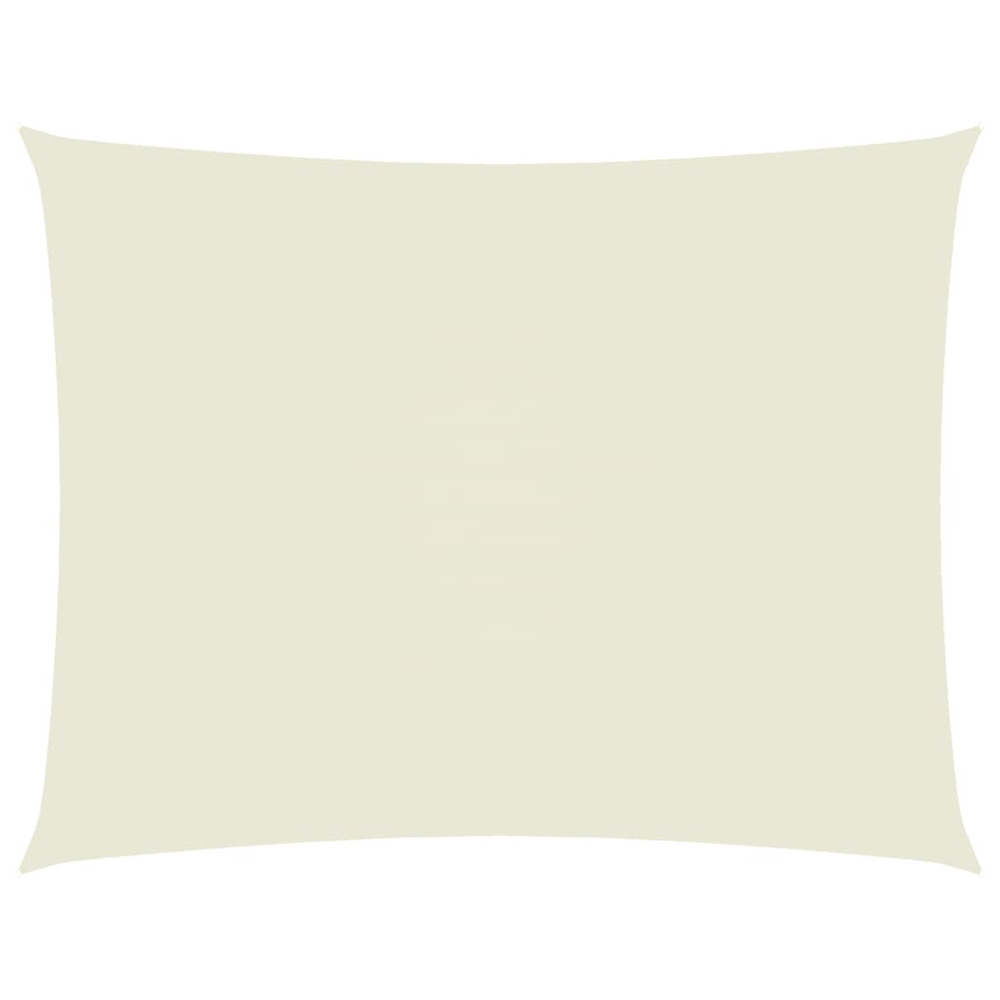 Voile de parasol tissu oxford rectangulaire 2,5x4 m crème
