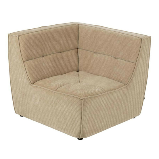 Module canapé d'angle matelassé