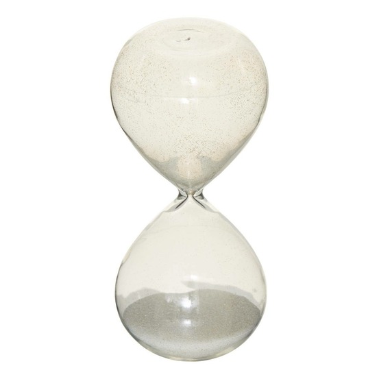 Sablier décoratif sibel 5,5x5,5x12cm en verre