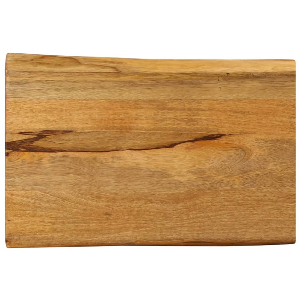 Dessus de table 50x40x3,8 cm bord vivant bois massif manguier