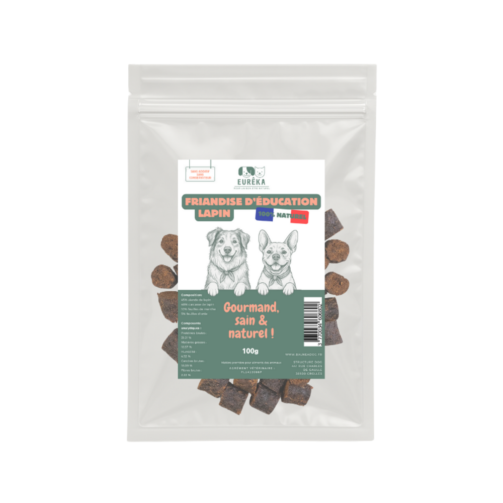 Friandises d'éducation au lapin pour chien