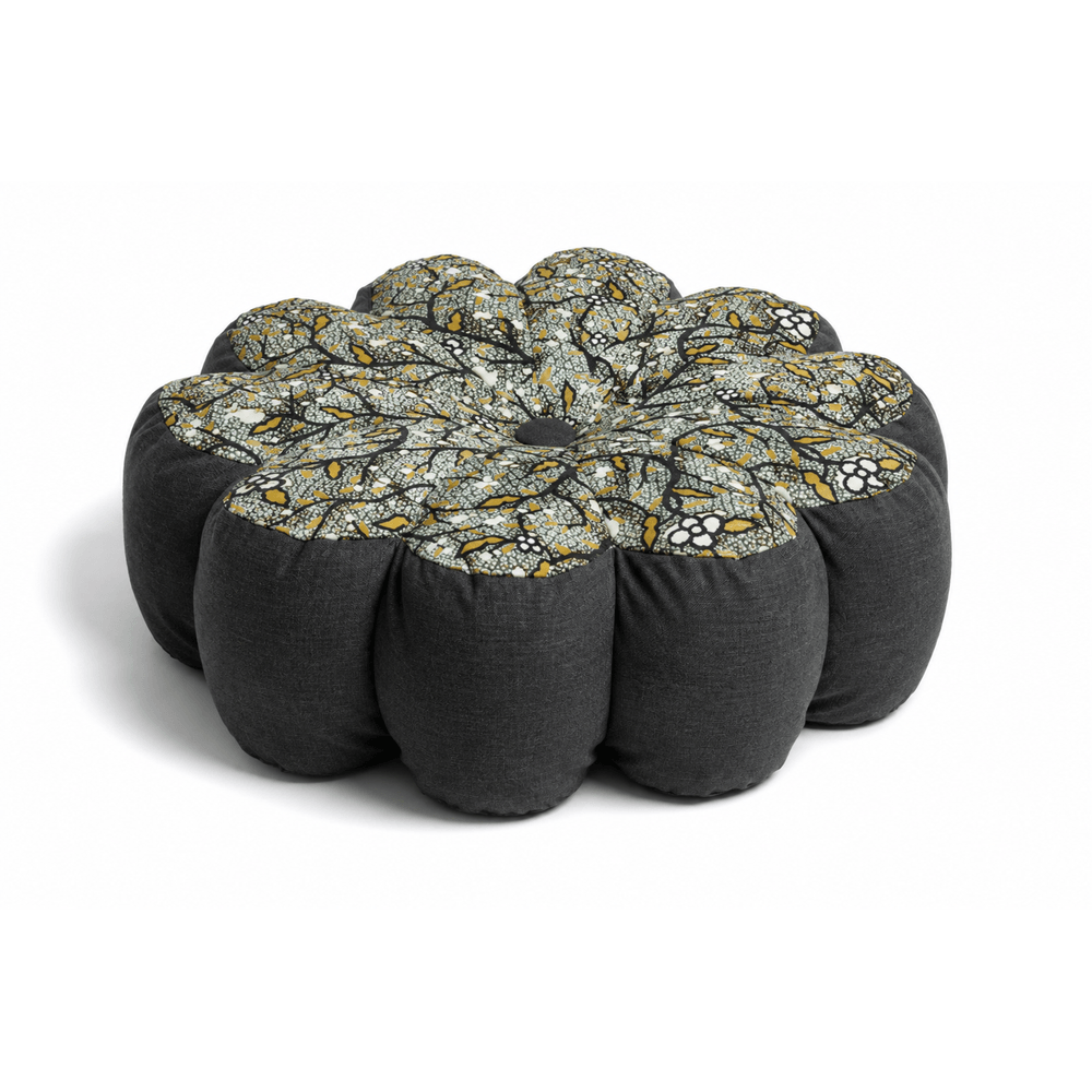 Sunny flower | pouf extérieur | 80 x h30 cm