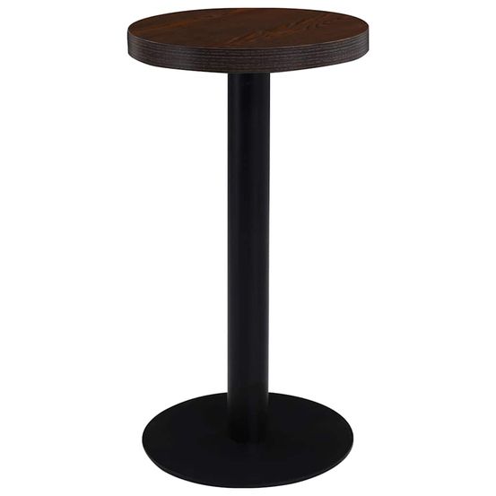 Table de bistro marron foncé 40 cm mdf