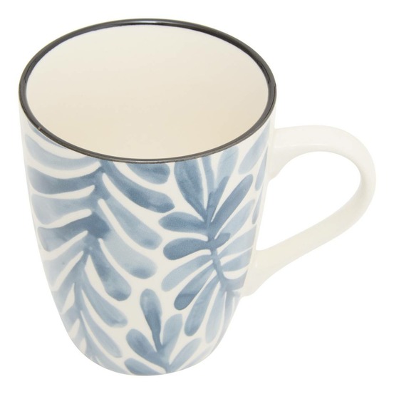 Mug umami motif feuille bleu 31cl