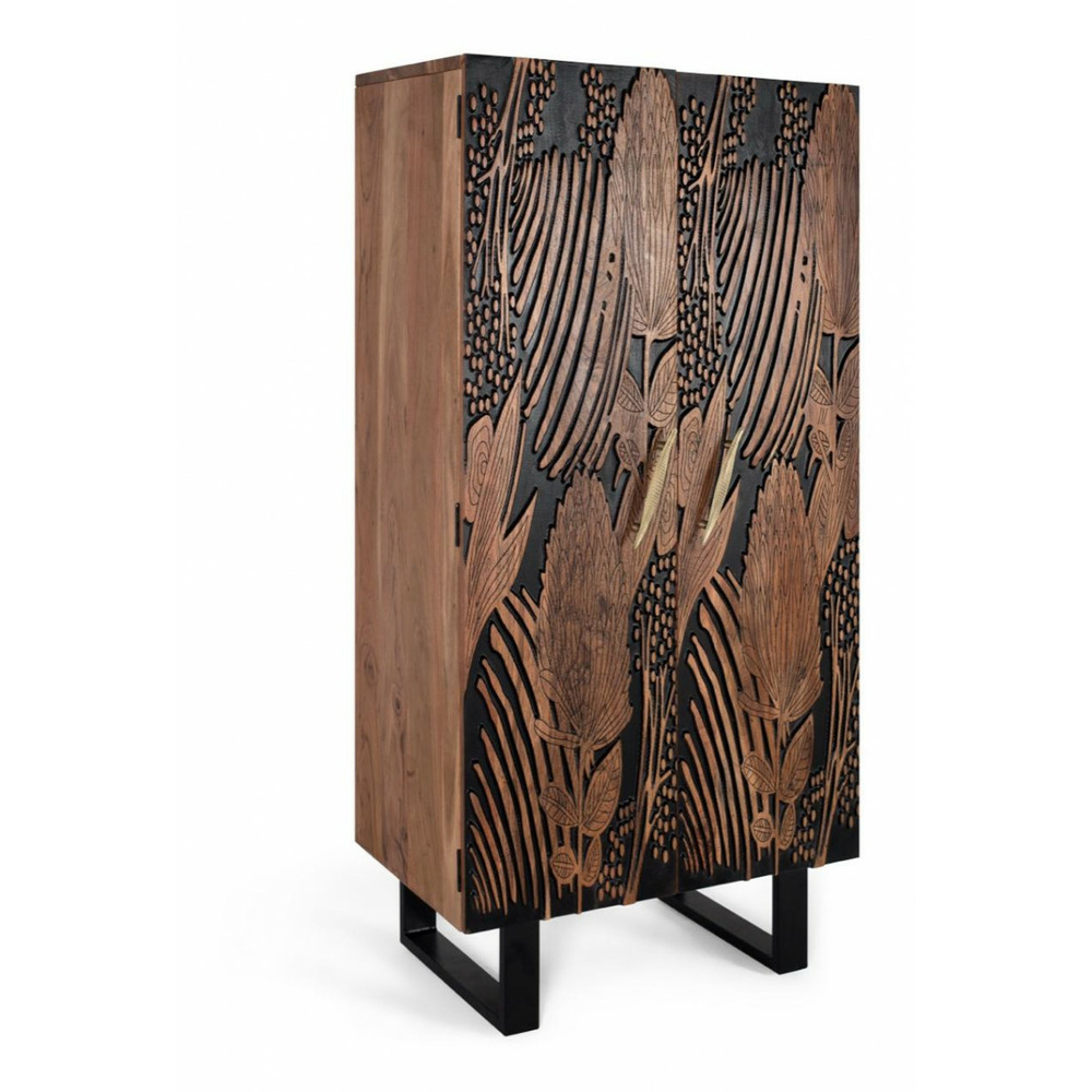 Armoire fer marron - iris décoration d'autrefois