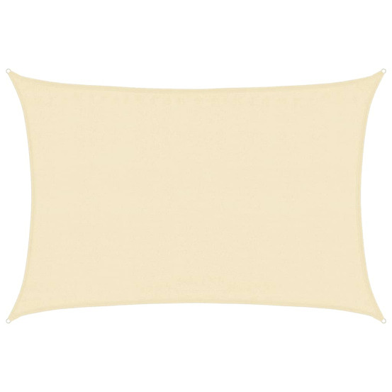 Voile d'ombrage 160 g/m² crème 3,5x4,5 m pehd