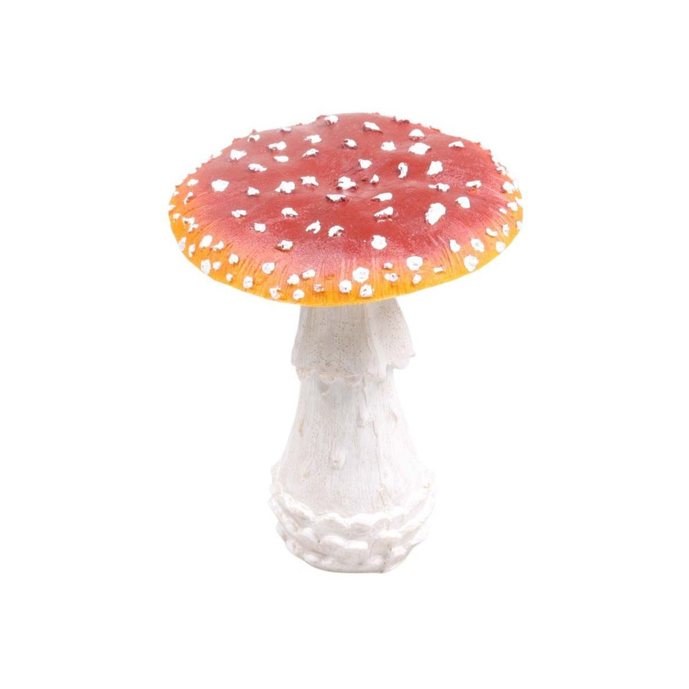 Champignon amanite tue-mouche en résine forest 15 x 15 x 18 cm