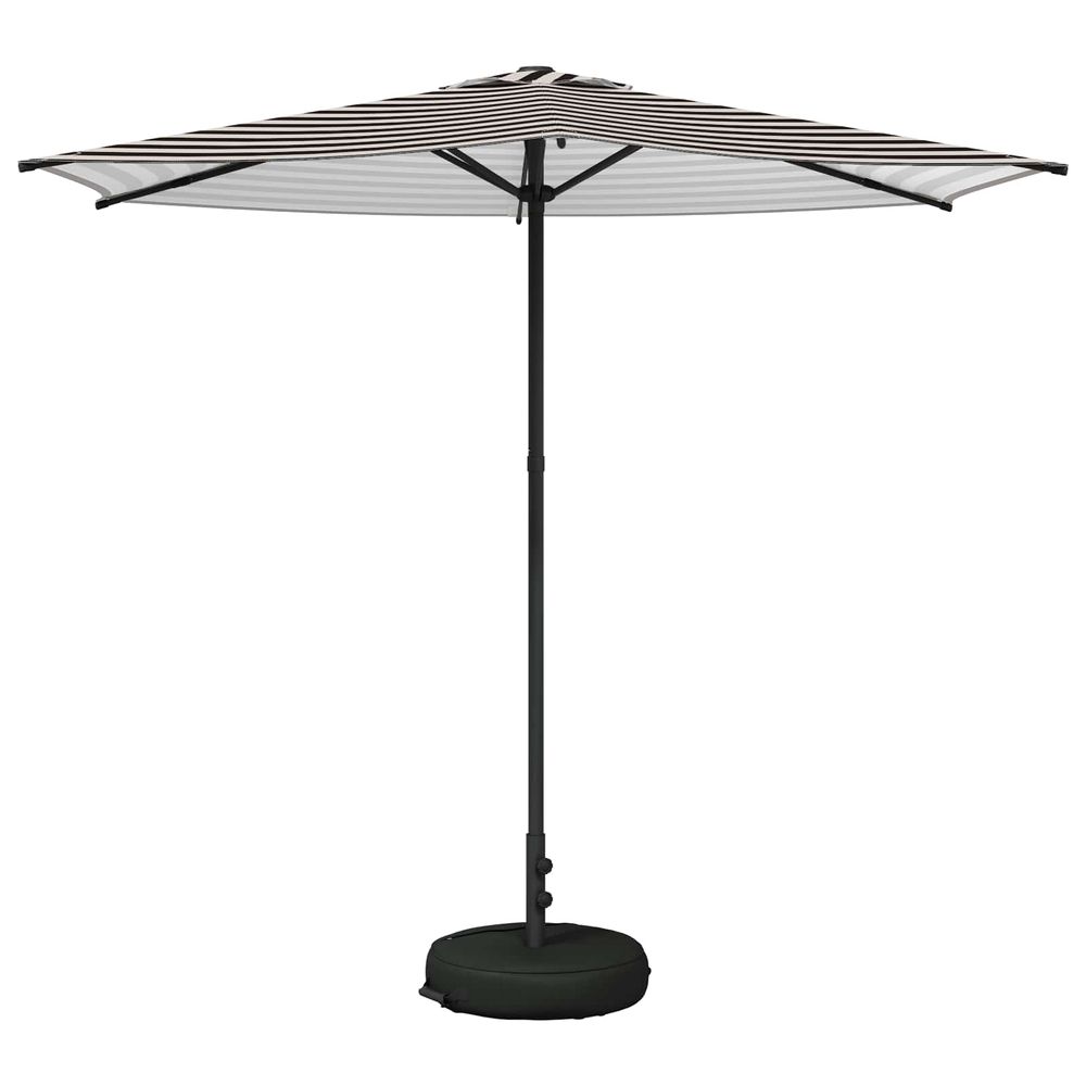 Parasol de jardin avec base 270 x 270 cm polyester