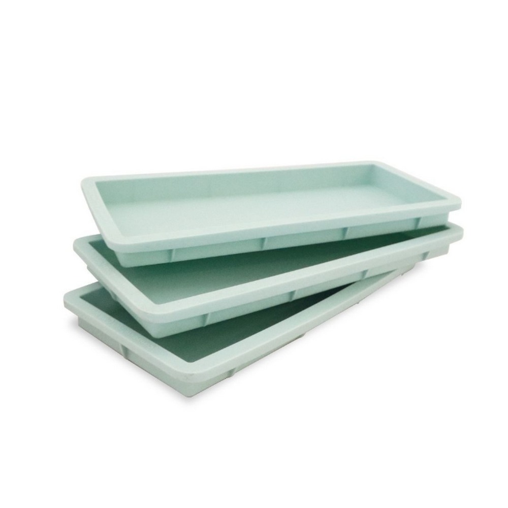 Moules à cake rectangulaire x3 vert d'eau - 2976