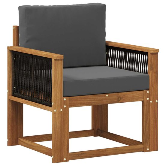 Sofa de milieu extérieur bois d'acacia massif naturel