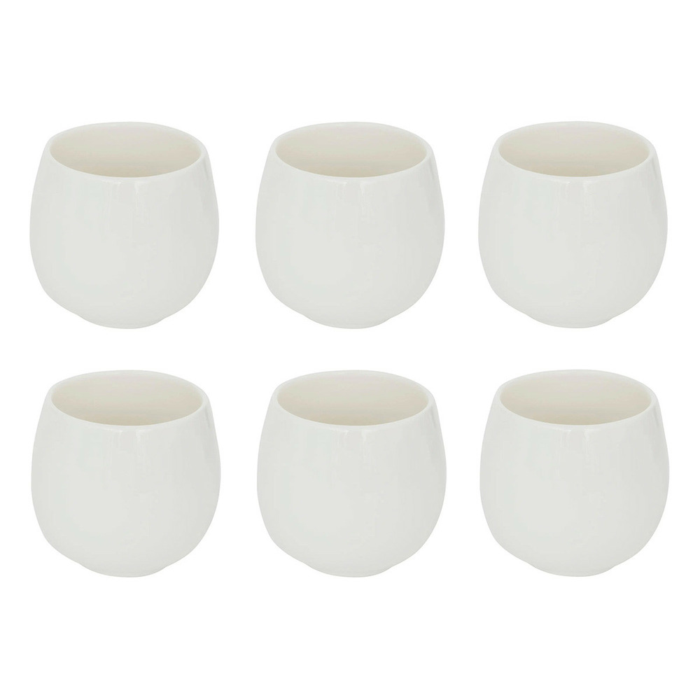 Lot de 6 tasses à café en porcelaine 