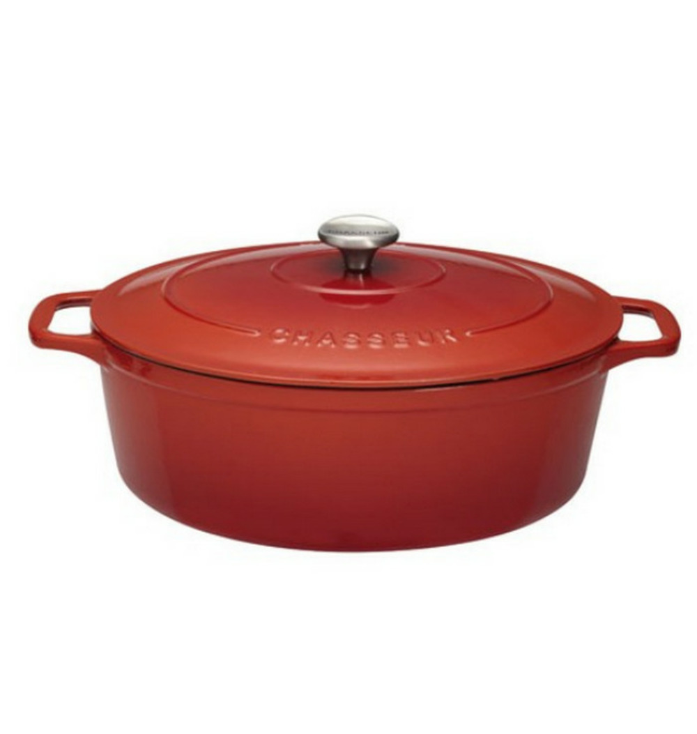 Cocotte ovale en fonte émaillée 31cm rubis sublime - puc473158