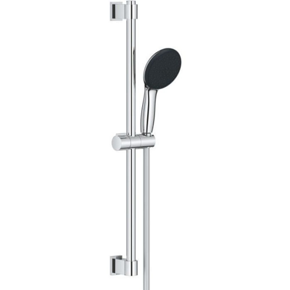 Ensemble de douche avec pommeau 2 jets, barre 60cm et flexible 1,75m - grohe vitalio start 110 27948001 - economie d'eau - chrom