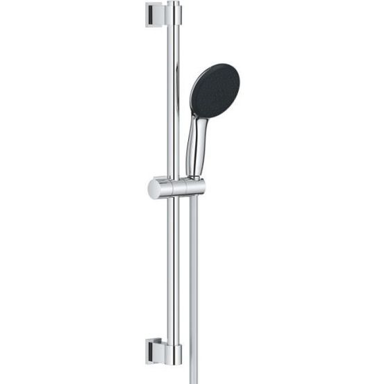 Ensemble de douche avec pommeau 2 jets, barre 60cm et flexible 1,75m - grohe vitalio start 110 27948001 - economie d'eau - chrom