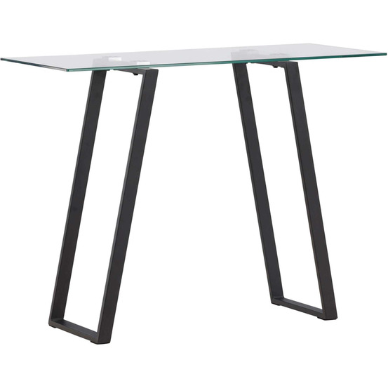 Console en verre et acier horten