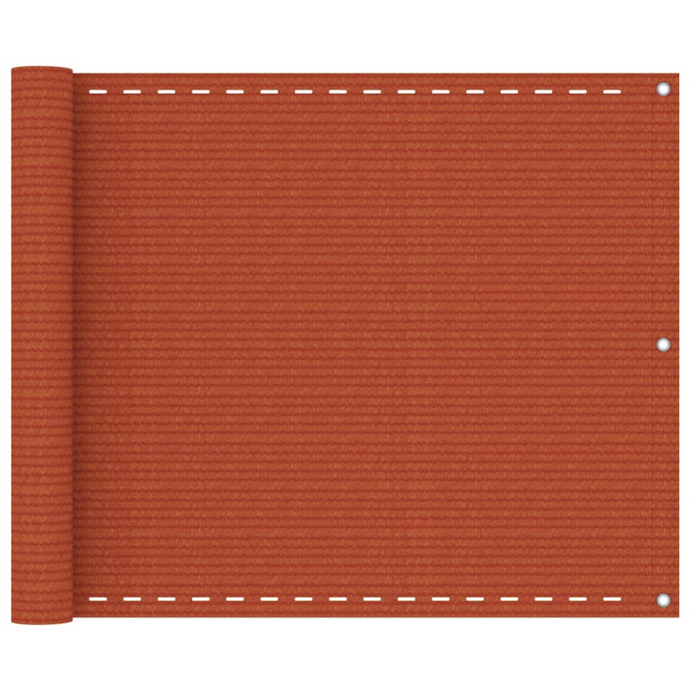 Écran de balcon orange 75x300 cm pehd
