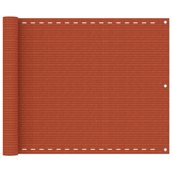 Écran de balcon orange 75x300 cm pehd