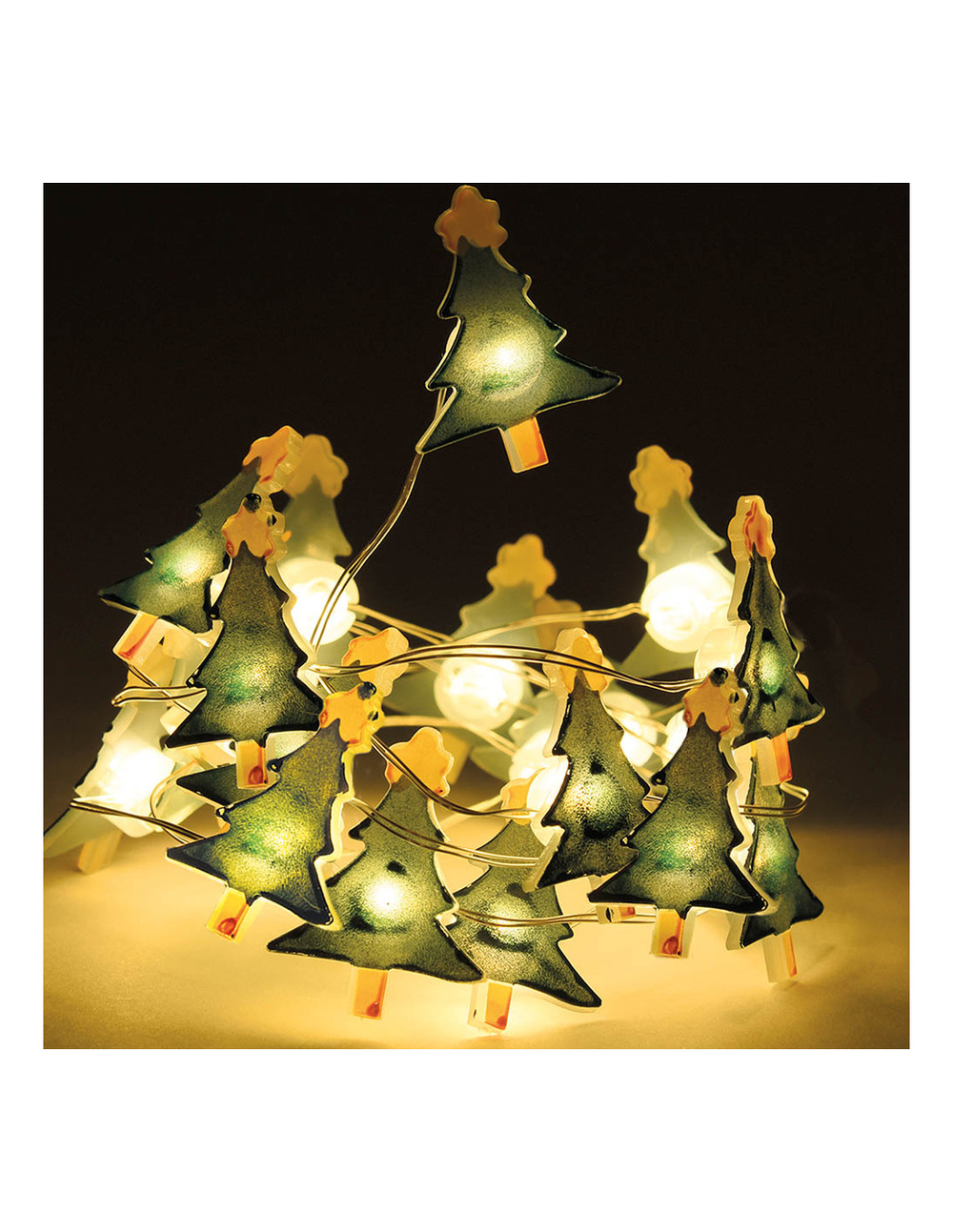 Guirlande 20 leds écorative motifs 1,05m couleurs/modèles assortis