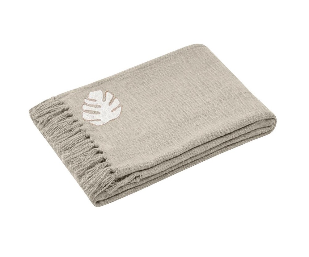 Plaid 125x150cm collection brode lin