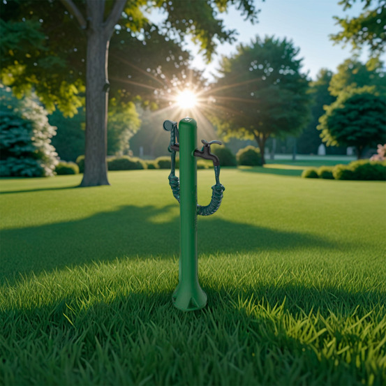 Fontaine verte flexible et pistolet sined fontana acqua pro verde