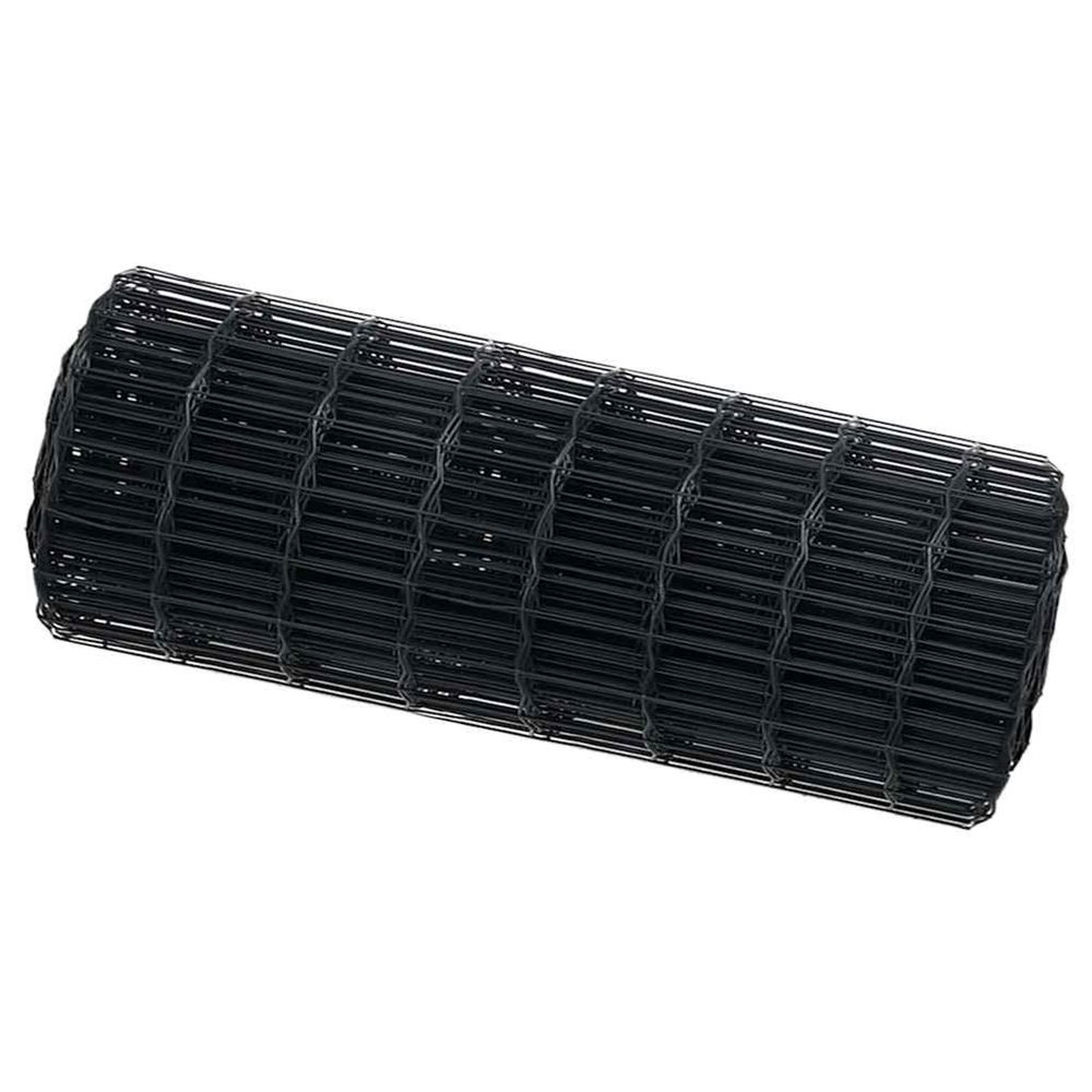 Clôture euro 0,8 x 10 m fer revêtu de pvc gris