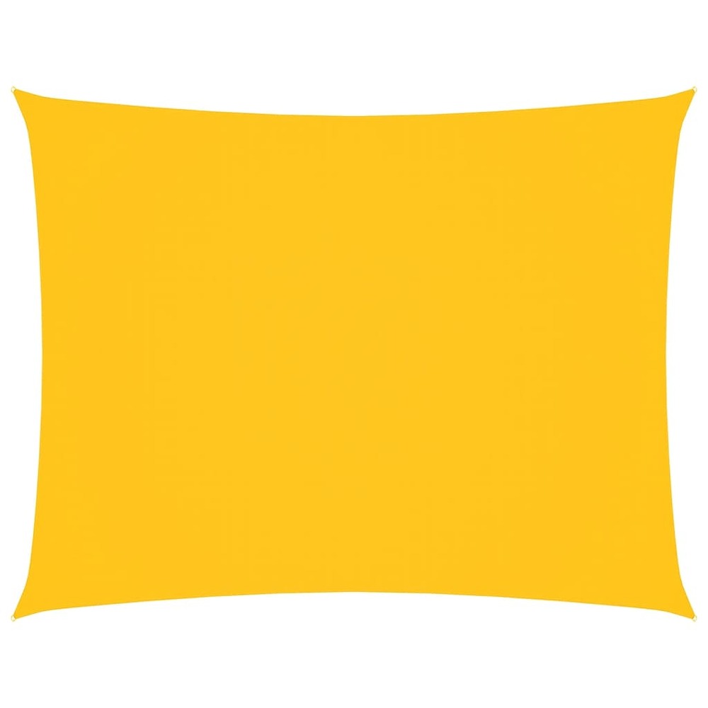 Voile de parasol tissu oxford rectangulaire 4x6 m jaune