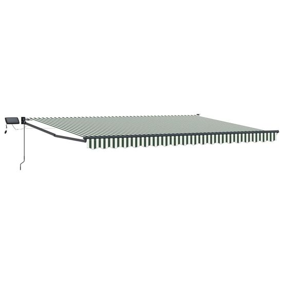 Store rétractable manuel avec leds 4,5 × 3 m
