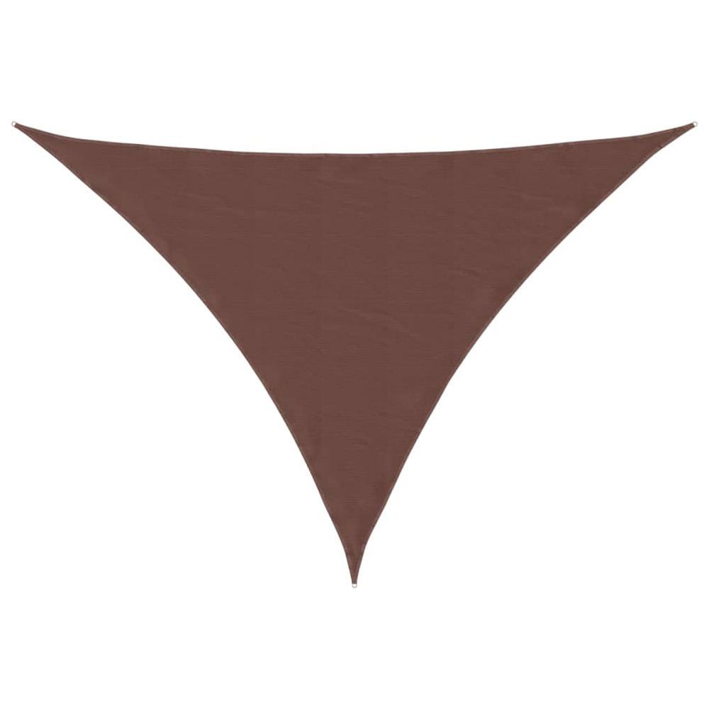 Voile de parasol tissu oxford triangulaire 5x6x6 m marron