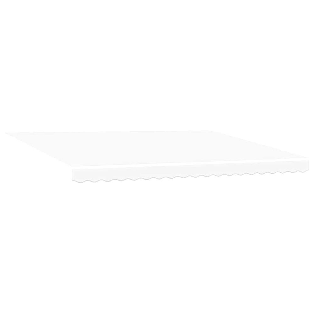 Toile de rechange pour store banne 4,5x3,5 m blanc polyester