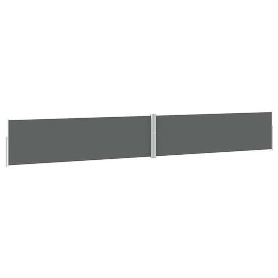 Auvent latéral rétractable de patio 170x1200 cm anthracite