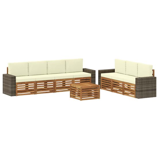 Ensembles de canapés 8 pc bois d'acacia massif
