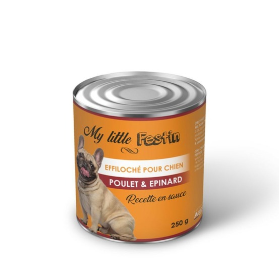 My little festin - pâtée chien poulet / epinard 250 g