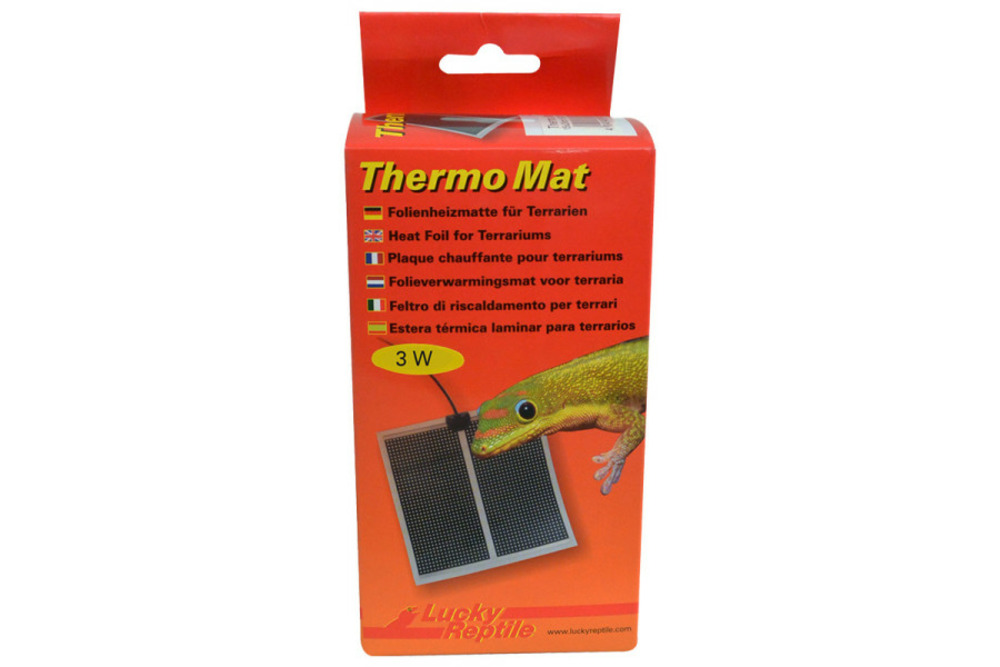 Tapis chauffant 3w pour terrarium - thermo mat 10 x 12,5 cm - chauffage pour reptiles (lézards, serpents), amphibiens et inverté