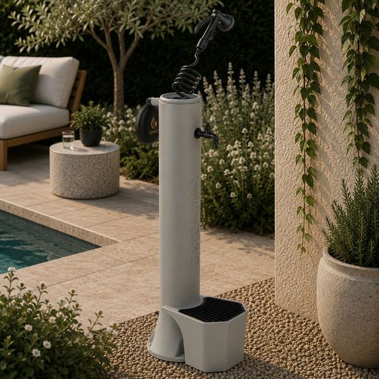 Fontaine avec seau et pistolet fontaine a jets deau triton pro tortora long tuyau 75m