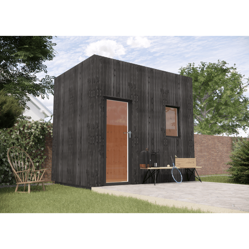 Studio de jardin re2020 en bois 3,3 x 2,4 x 3,2 m / isolation re2020 avec plancher isolé
