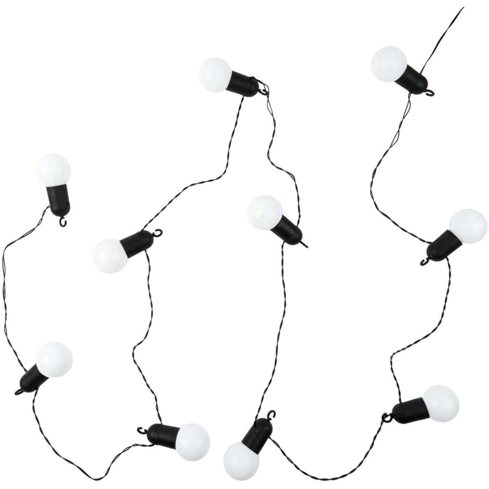 Guilande extérieure 10 ampoules led 2.70 m blanc chaud