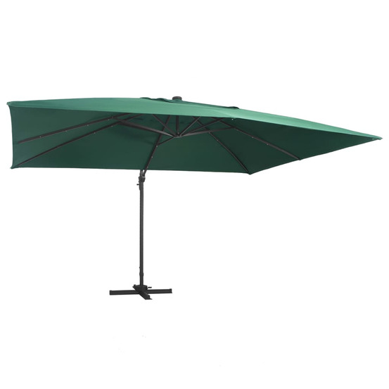 Parasol déporté avec lumiÚres LED