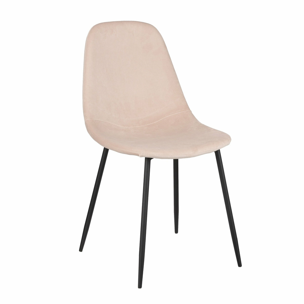 Mica decorations chaise corby - 53x44x47 cm - polyester recyclé - blanc cassé