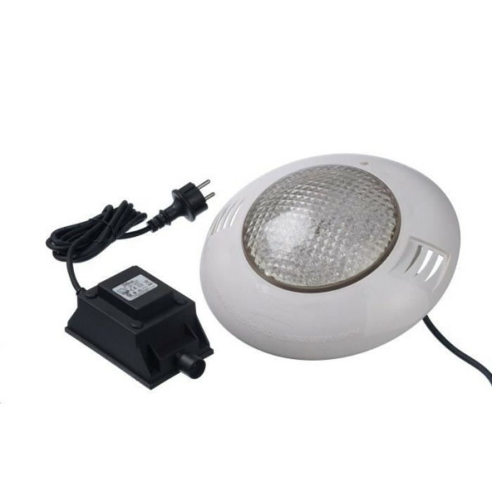 Spot led 350 blanc pour piscines bois - abs - ip68 - 24w - 12vac/50hz - garantie 2 ans