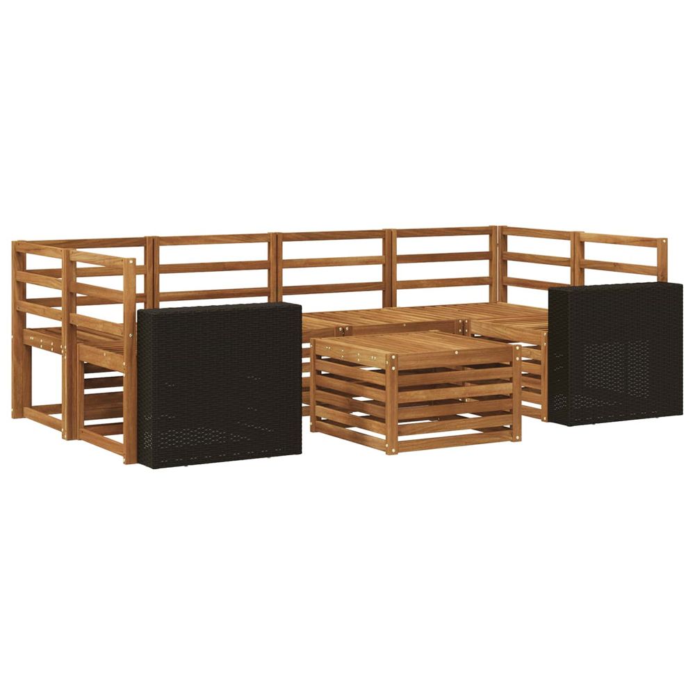 Ensemble de canapés d'extérieur 7 pc naturel
