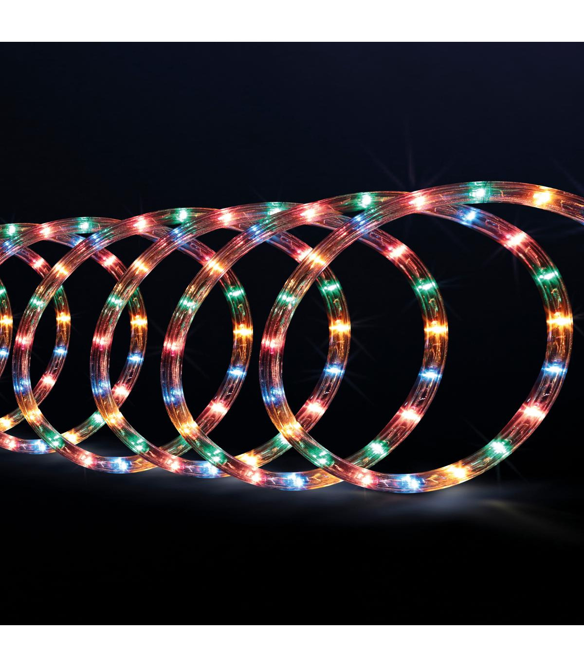 Guirlande lumineuseextérieur tube 6 m 108 led multicolore 8 jeux de lumière