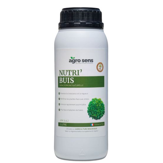Nutri buis - engrais liquide pour buis et conifères - 1 litre (500 litres de préparation)