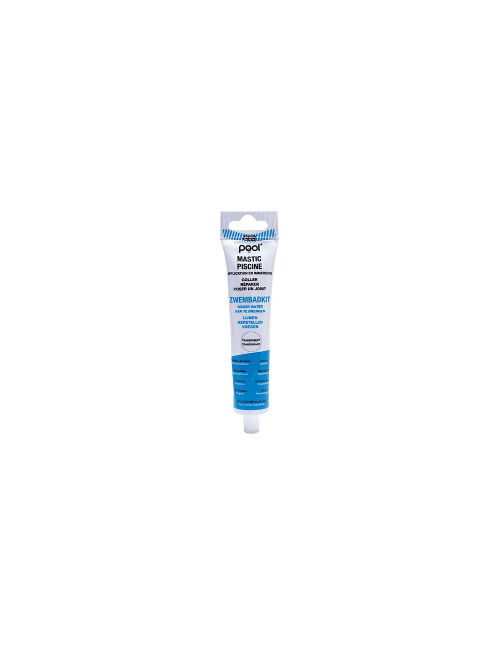 Pool mastic piscine tube 80ml transparent - geb