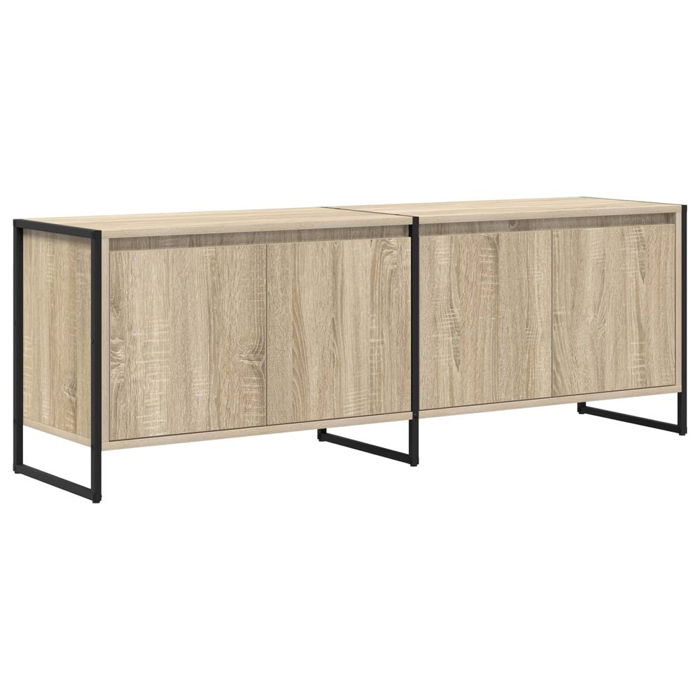 Meuble tv 140 x 36 x 49.5 cm sonoma bois d'ingénierie