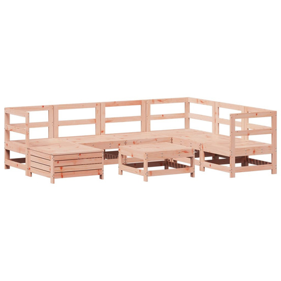 Salon de jardin 8 pcs bois massif sapin de douglas