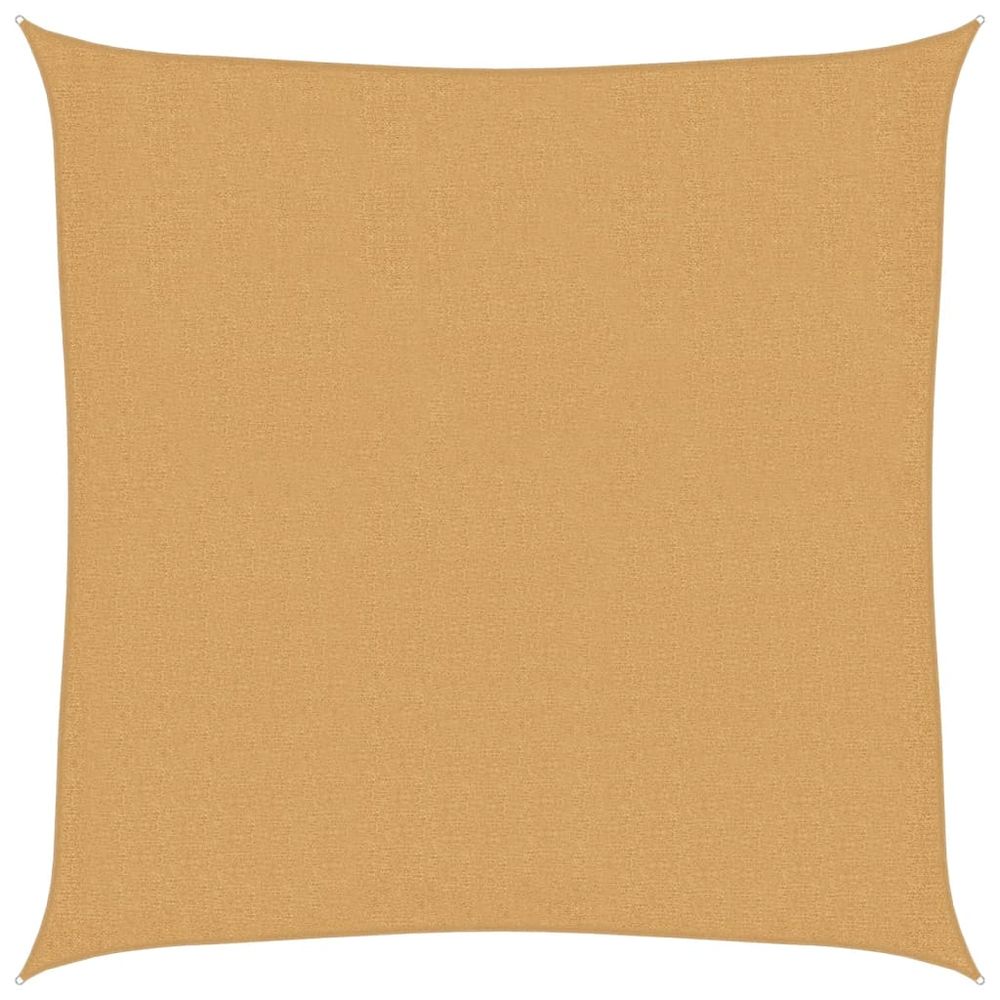 Voile d'ombrage 160 g/m² carré sable 2x2 m pehd