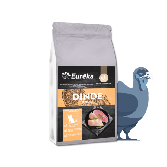 Croquettes chat adulte holistic sans céréales - dinde et poulet - 1.5 kg