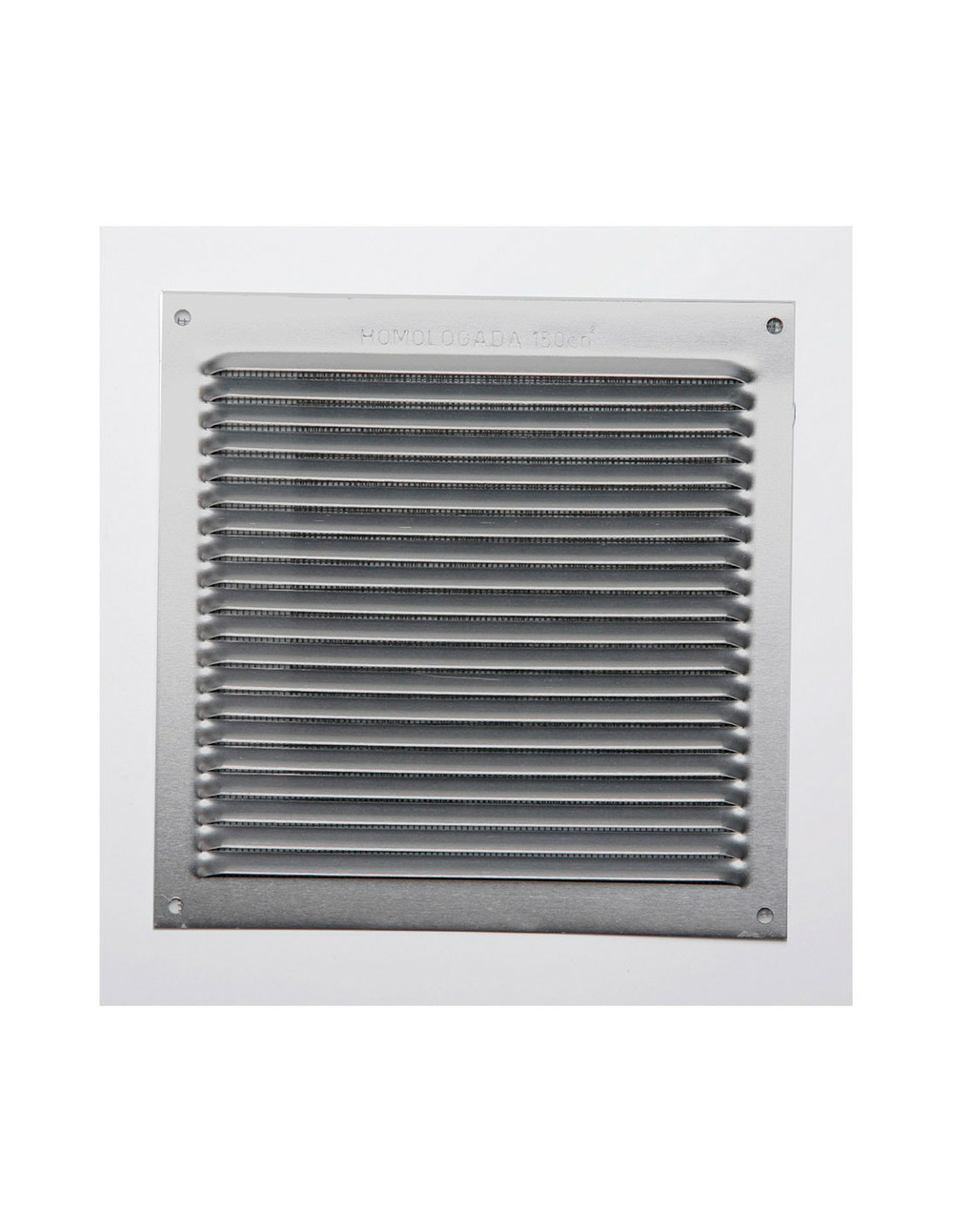 Grille sans bord aluminium 0.6 couleur naturelle 170x170mm